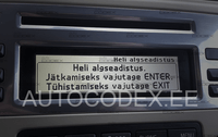 Volvo menüü keele vahetus